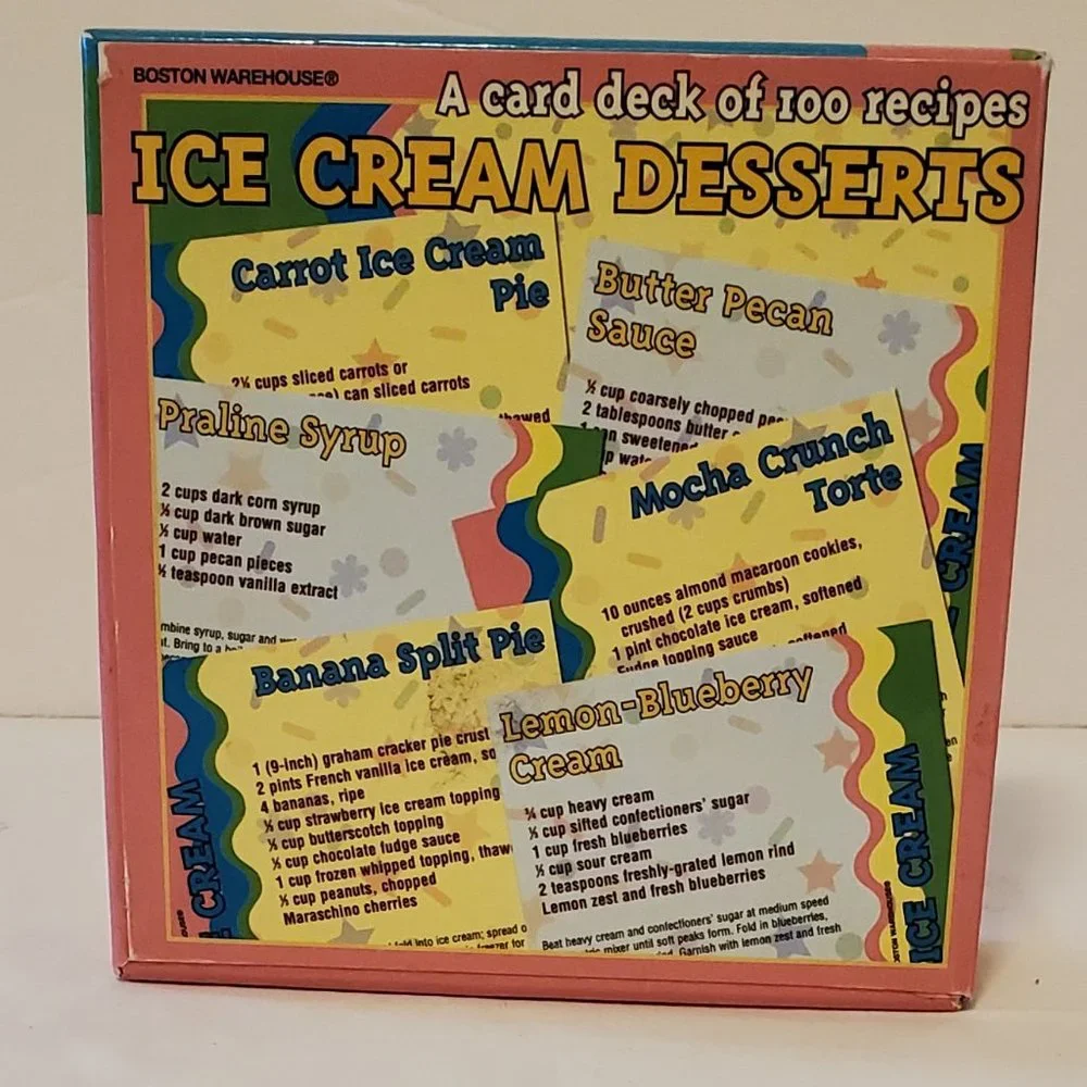 100 Icecream Desserts Cards